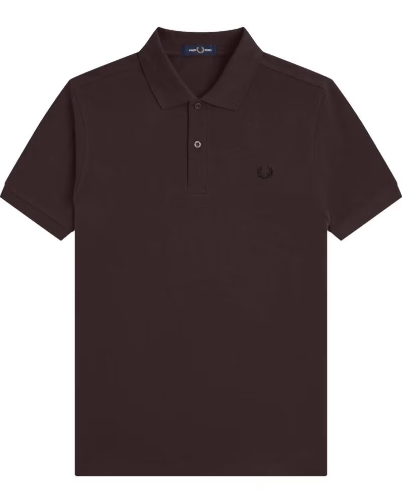 POLO SLIM FIT LISA FRED PERRY MARROM