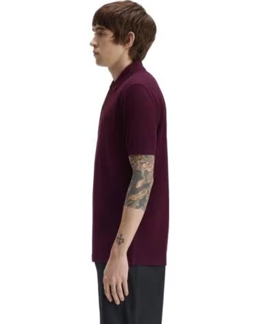 FRED PERRY POLO SLIM FIT PLUM
