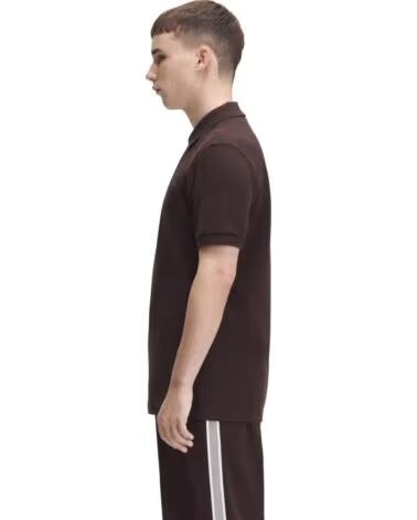 POLO SLIM FIT LISA FRED PERRY MARROM
