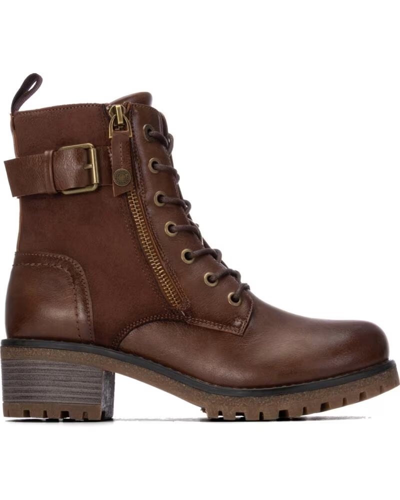 REFRESH BotIn de mujer 176203 Camel MARRóN