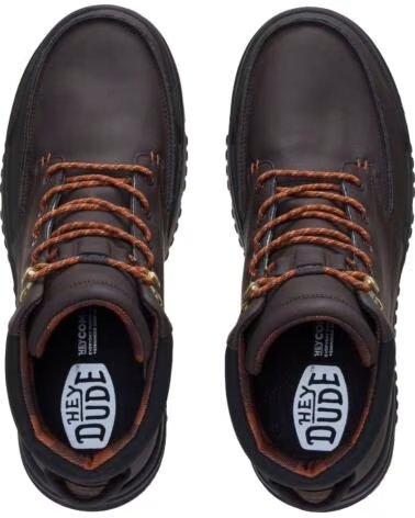 HEY DUDE BOTINES CASUAL HOMBRE HD45656-2OF-C MARRONES MARRON