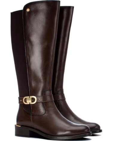 CARMELA 164007 STIVALE ALTO IN PELLE MARRONE MARRON