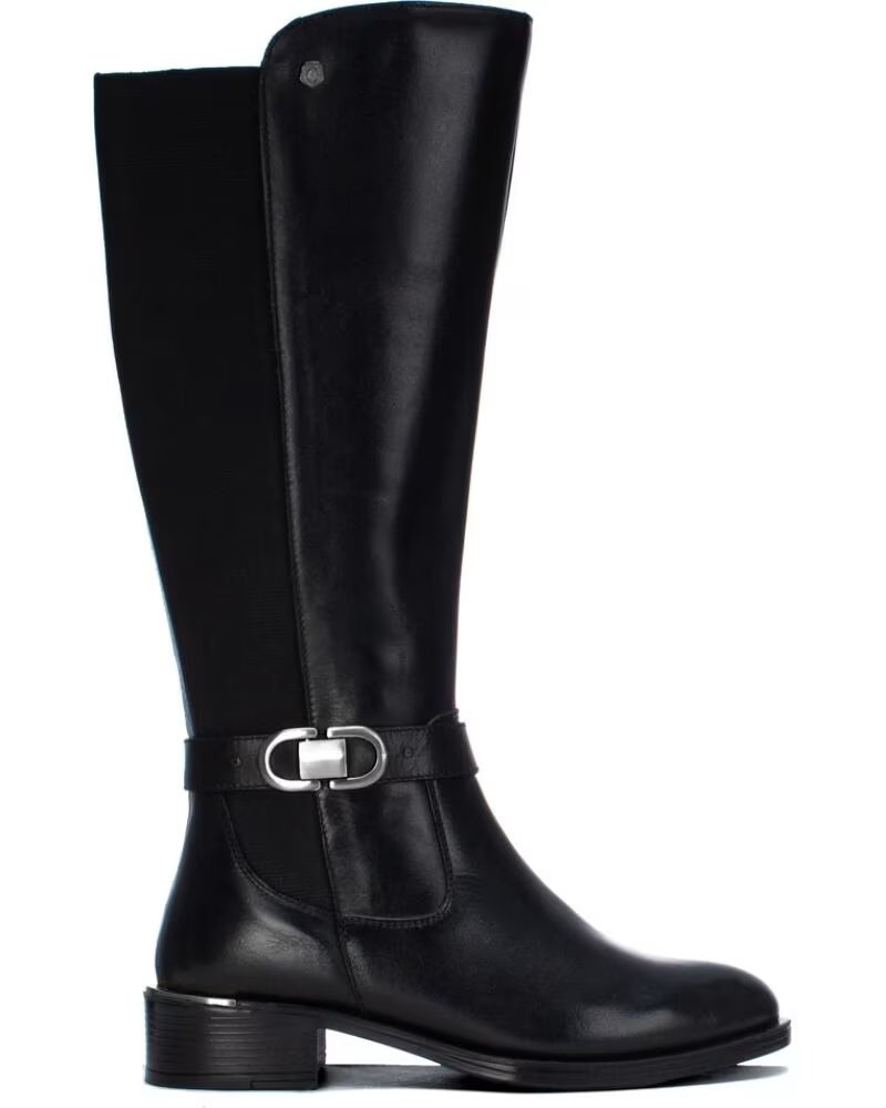 STIVALI ALTI CARMELA 164007 IN PELLE NEGRO