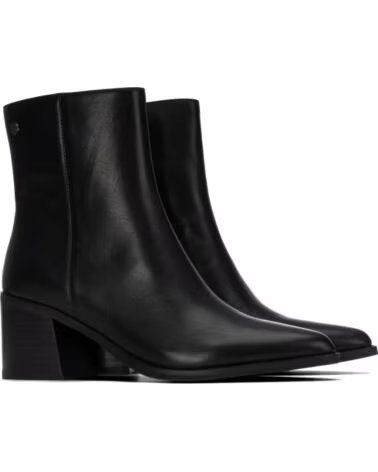 CARMELA 164133 STIVALETTI CON TACCO IN PELLE NERA NEGRO