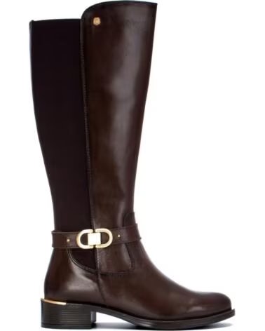 CARMELA 164007 STIVALE ALTO IN PELLE MARRONE MARRON