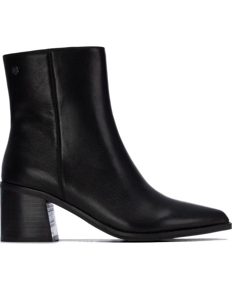CARMELA 164133 STIVALETTI CON TACCO IN PELLE NERA NEGRO