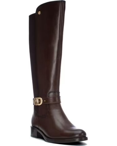 CARMELA 164007 STIVALE ALTO IN PELLE MARRONE MARRON