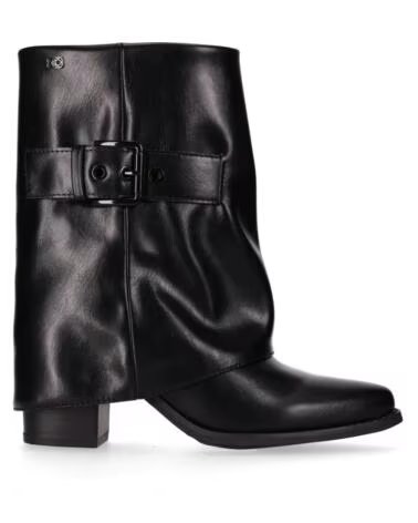 CHIKA10 YANYAN 03 BOTAS FEMININAS COURO SINTÉTICO PRETO NEGRO-BLACK