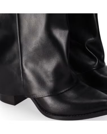 CHIKA10 YANYAN 02 BOTAS DE PELE SINTÉTICA NEGRO-BLACK
