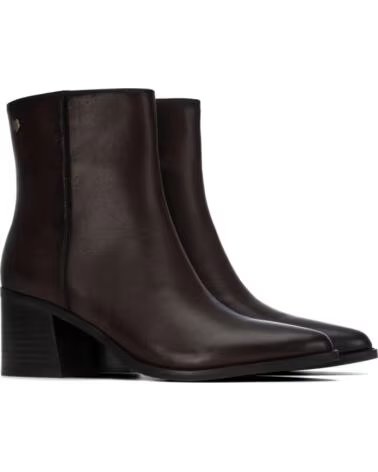 CARMELA 164133 BOTINES DE PIEL MARRONES PARA MUJER MARRON