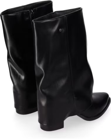 CHIKA10 YANYAN 02 BOTAS DE PELE SINTÉTICA NEGRO-BLACK