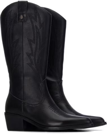 CARMELA 164388 BOTAS ALTAS ESTILO COWBOY DE PIEL NEGRO