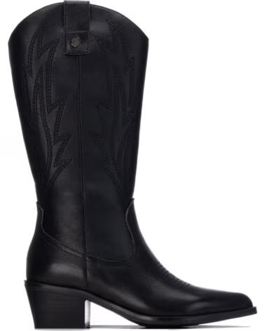 CARMELA 164388 BOTAS ALTAS ESTILO COWBOY DE PIEL NEGRO