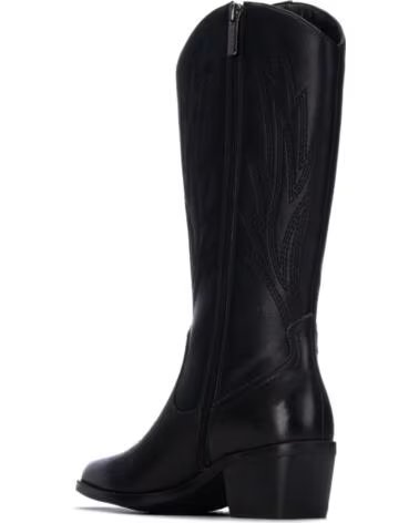 CARMELA 164388 BOTAS ALTAS ESTILO COWBOY DE PIEL NEGRO