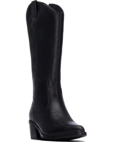 CARMELA 164388 BOTAS ALTAS ESTILO COWBOY DE PIEL NEGRO