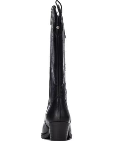REFRESH 176149 BOTAS ALTAS DE ESTILO WESTERN PARA MULHER EM PRETO NEGRO