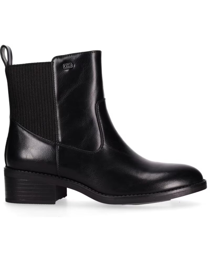 CHIKA10 ENARA 04 DAMEN STIEFELETTEN AUS KUNSTLEDER MIT MITTELABSATZ NEGRO-BLACK
