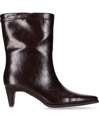 CHIKA10 CONSTANZA 02 STIVALETTI DA DONNA IN ECOPELLE TACCO MEDIO MARRONE MARRON-BROWN