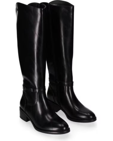 CHIKA10 ENARA 05 BOTA ALTA DE PELE SINTÉTICA PARA MULHER NEGRO-BLACK