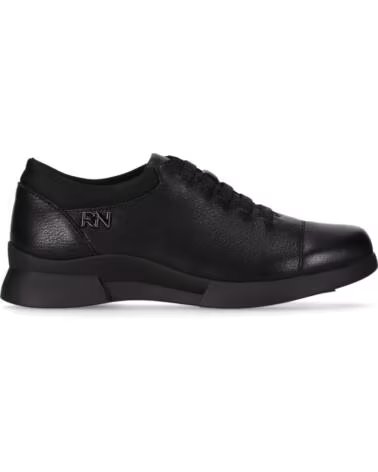 CHIKA10 RE JACARANDA 02 ZAPATOS PIEL MUJER RENATURE PLANO NEGRO-BLACK