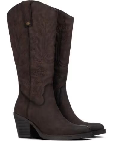 REFRESH 176154 BOTTES HAUTES STYLE COWBOY POUR FEMME EN MARRON