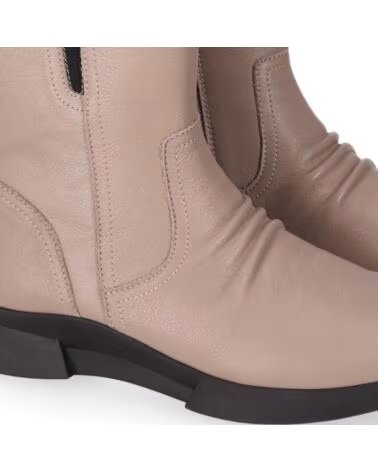 CHIKA10 RE JACARANDA 04 BOTAS DE PIEL PLANAS TAUPE TAUPE-TAUPE