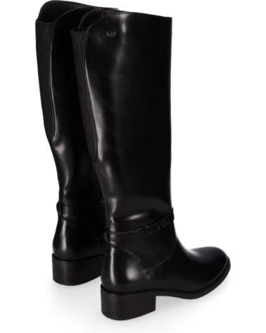 CHIKA10 ENARA 05 BOTA ALTA DE PELE SINTÉTICA PARA MULHER NEGRO-BLACK