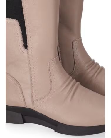 CHIKA10 RE JACARANDA 04 BOTAS DE PIEL PLANAS TAUPE TAUPE-TAUPE