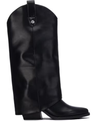 REFRESH 176298 BOTTES HAUTES SANTIAGS POUR FEMME EN NOIR NEGRO