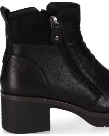 CHIKA10 RE NENUFAR 02 BOTAS DE COURO FEMININAS RENATURE SALTO MÉDIO NEGRO-BLACK