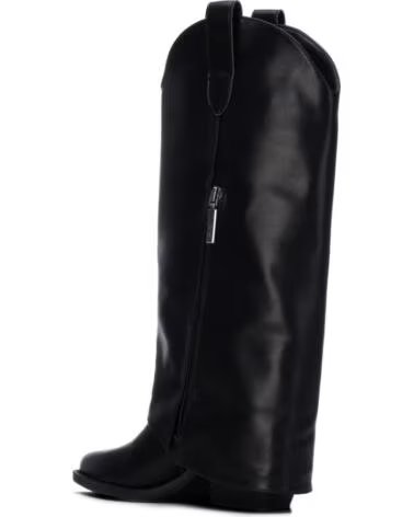 REFRESH 176298 BOTTES HAUTES SANTIAGS POUR FEMME EN NOIR NEGRO
