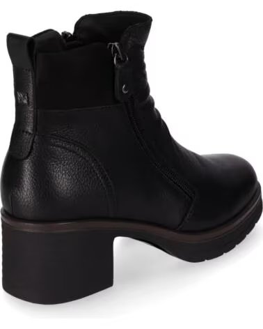 CHIKA10 RE NENUFAR 02 BOTAS DE COURO FEMININAS RENATURE SALTO MÉDIO NEGRO-BLACK
