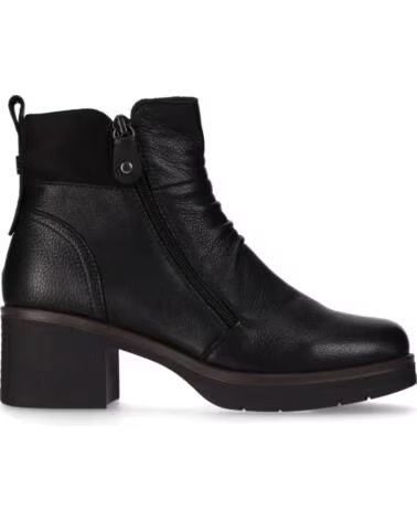 CHIKA10 RE NENUFAR 02 BOTAS DE COURO FEMININAS RENATURE SALTO MÉDIO NEGRO-BLACK