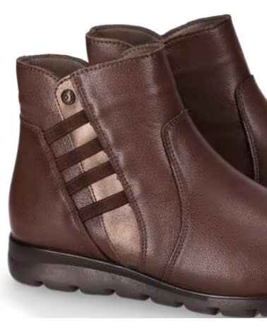CHIKA10 ST AZULADO 02 BOTINS PELE PLANO CASTANHO MARRON-BROWN