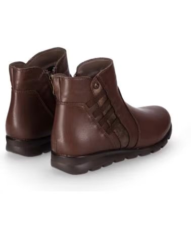 CHIKA10 ST AZULADO 02 BOTINS PELE PLANO CASTANHO MARRON-BROWN