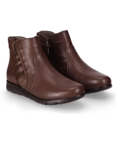 CHIKA10 ST AZULADO 02 BOTINS PELE PLANO CASTANHO MARRON-BROWN
