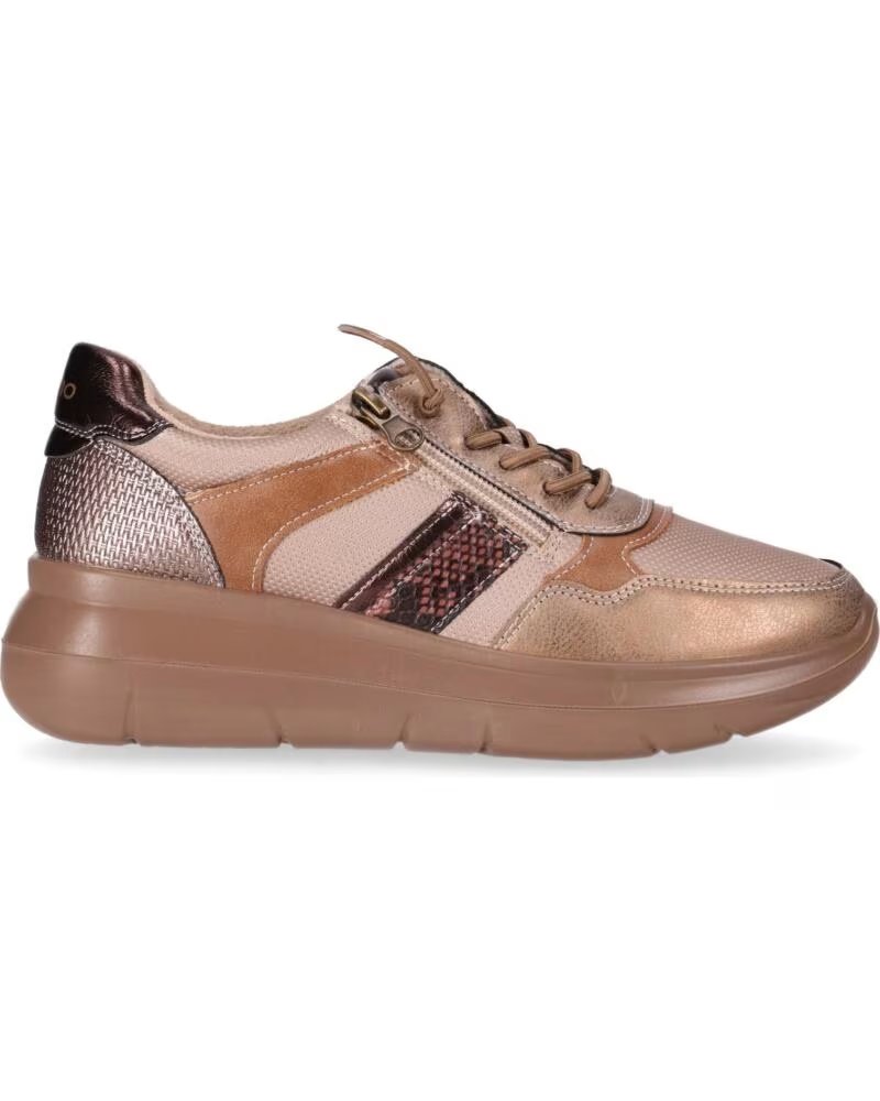 CHIKA10 ST MANDARIN 04 DEPORTIVOS TEJIDO CUÑA BAJA BEIGE BEIG-BEIGE