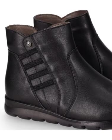 CHIKA10 ST AZULADO 02 BOTAS PLANAS DE COURO PARA MULHER NEGRO-BLACK