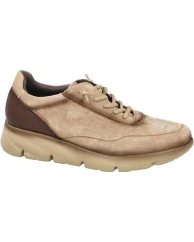 CHIKA10 ST AZULADO 03 ZAPATOS DE PIEL CON CUÑA BAJA BEIGE BEIG-BEIGE