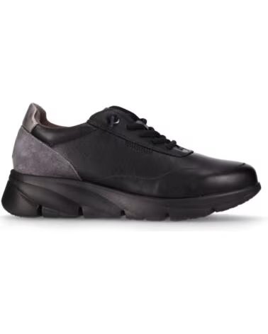 ZAPATILLAS DE PIEL CHIKA10 ST AZULADO 03 NEGRO NEGRO-BLACK