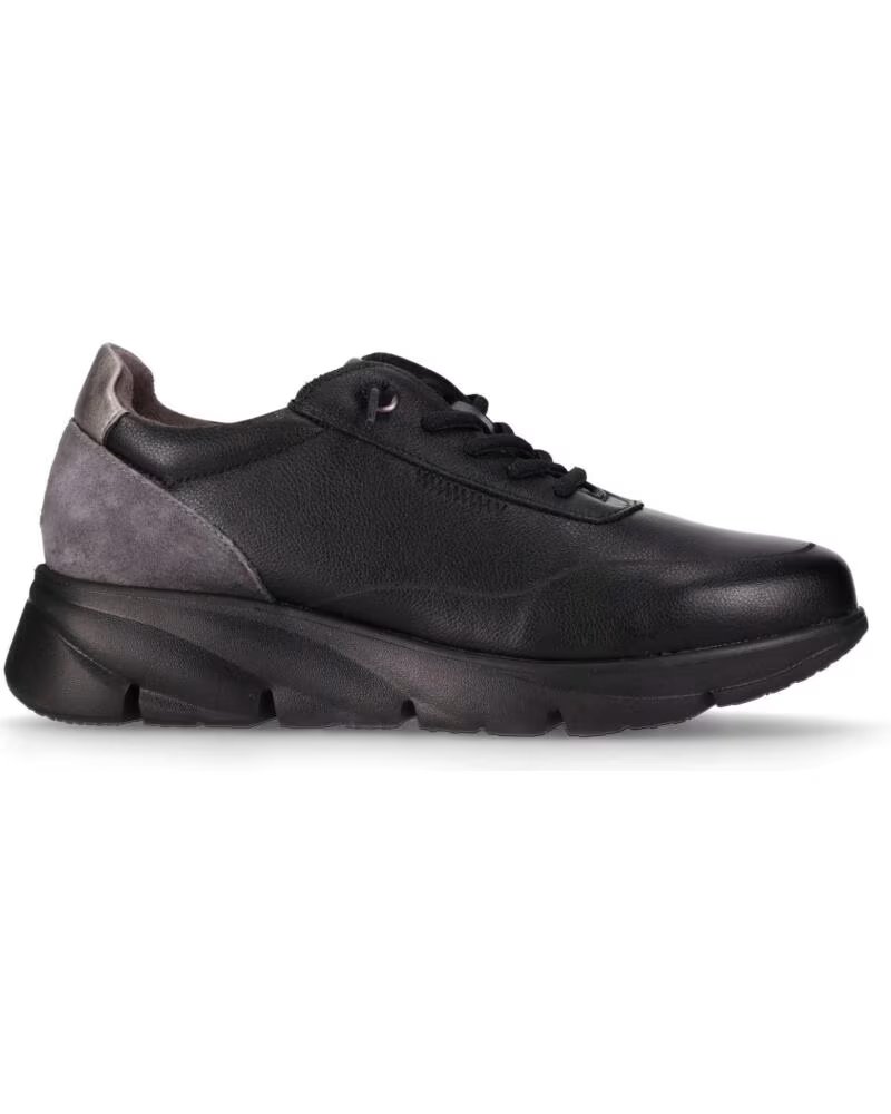 ZAPATILLAS DE PIEL CHIKA10 ST AZULADO 03 NEGRO NEGRO-BLACK