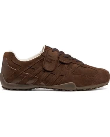 GEOX U66NVA U SNAKE ZAPATILLA ANTE MARRÓN HOMBRE VARIOS COLORES