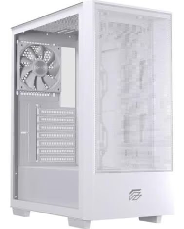 EINAREX CASE PC GAMING P100 CORE ATX VETRO TEMPERATO BIANCO