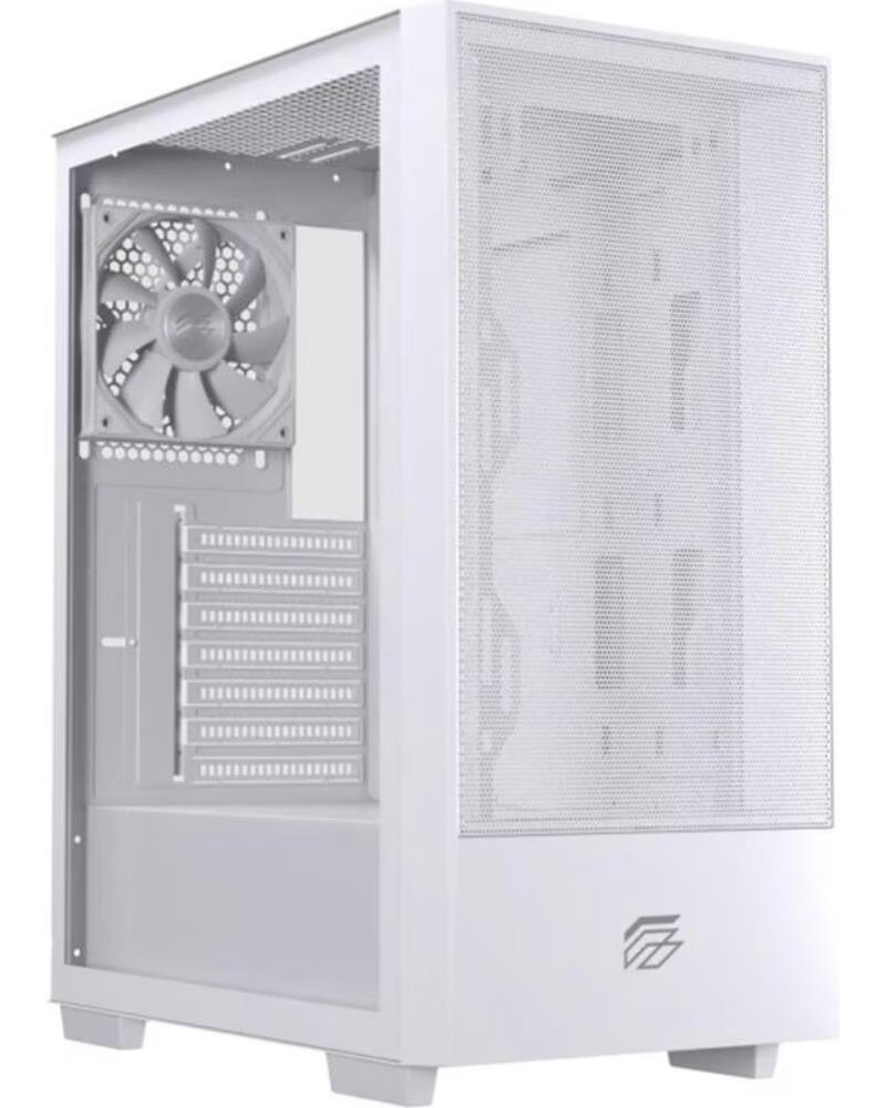 EINAREX CASE PC GAMING P100 CORE ATX VETRO TEMPERATO BIANCO