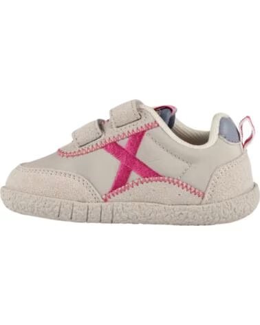 MUNICH Zapatillas Baby Koda 26 Gris Claro Fucsia 8028026 Sneaker Casual Nino Nina GRIS