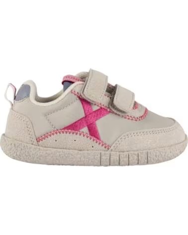 MUNICH Zapatillas Baby Koda 26 Gris Claro Fucsia 8028026 Sneaker Casual Nino Nina GRIS