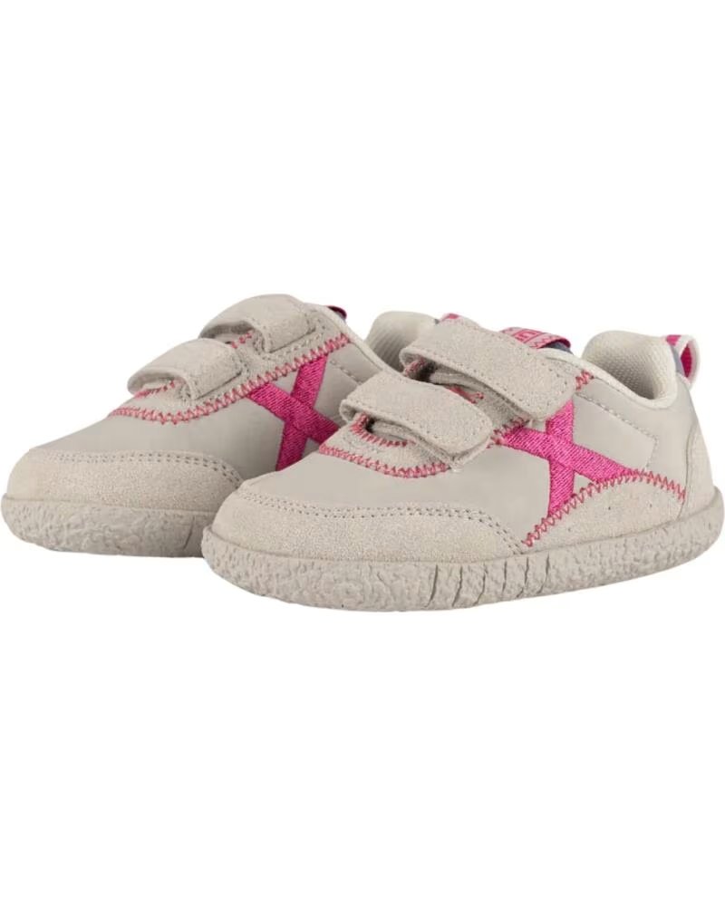 MUNICH Zapatillas Baby Koda 26 Gris Claro Fucsia 8028026 Sneaker Casual Nino Nina GRIS