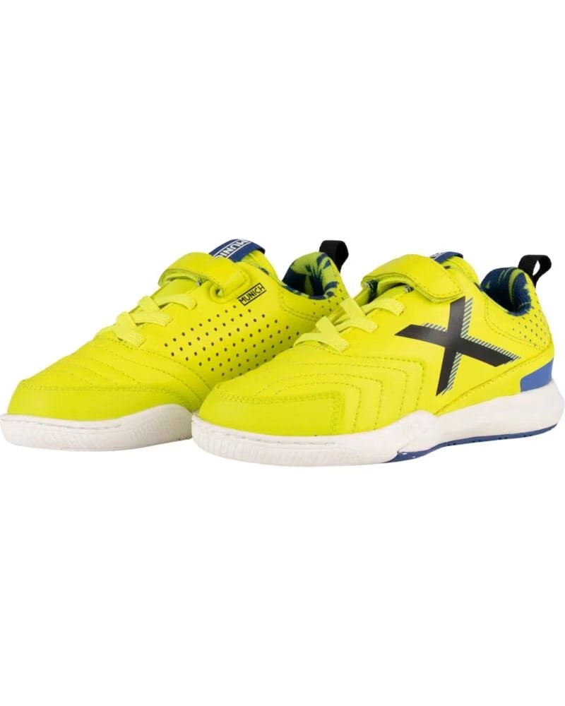 MUNICH ZAPATILLAS DE DEPORTE NIÑO AMARILLO