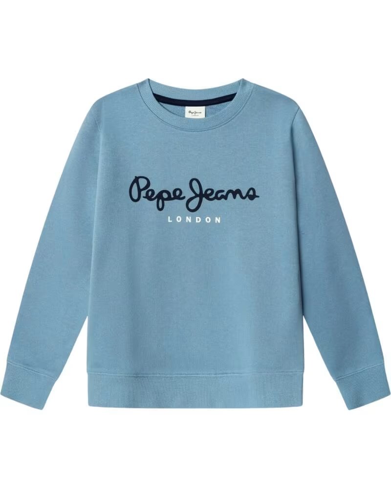 PEPE JEANS FELPA PER BAMBINI CON LOGO AZUL
