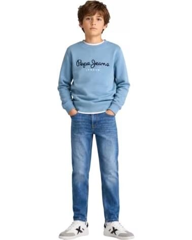 PEPE JEANS FELPA PER BAMBINI CON LOGO AZUL